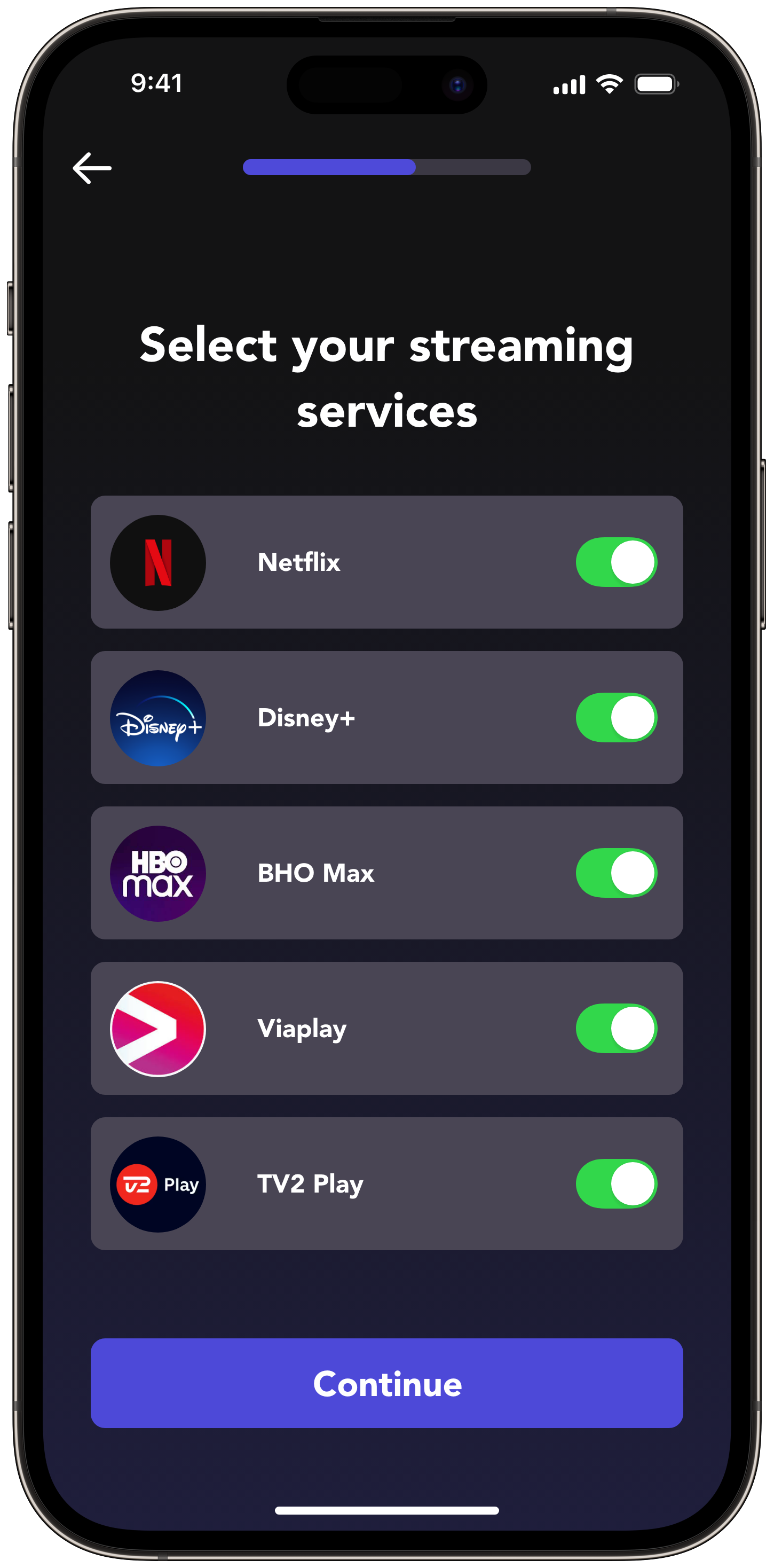 Algorithm fine-tuning feature for streaming services on SeeMatch app